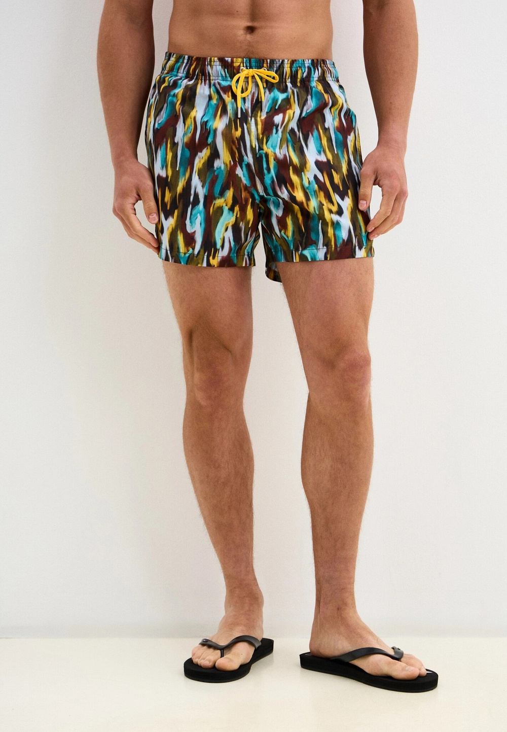 Мужские пляжные шорты хаки