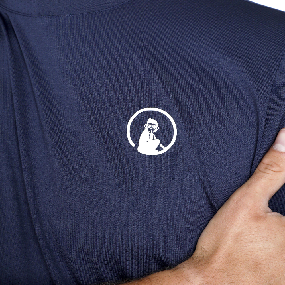 Мужское теннисное поло Quiet Please Receiver T-Shirt Men - Blue