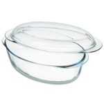 Кастрюля стекло, 20х33х13 см, 4.1 л, овал, с крыш, Pyrex, Let's Share, 459BC/S