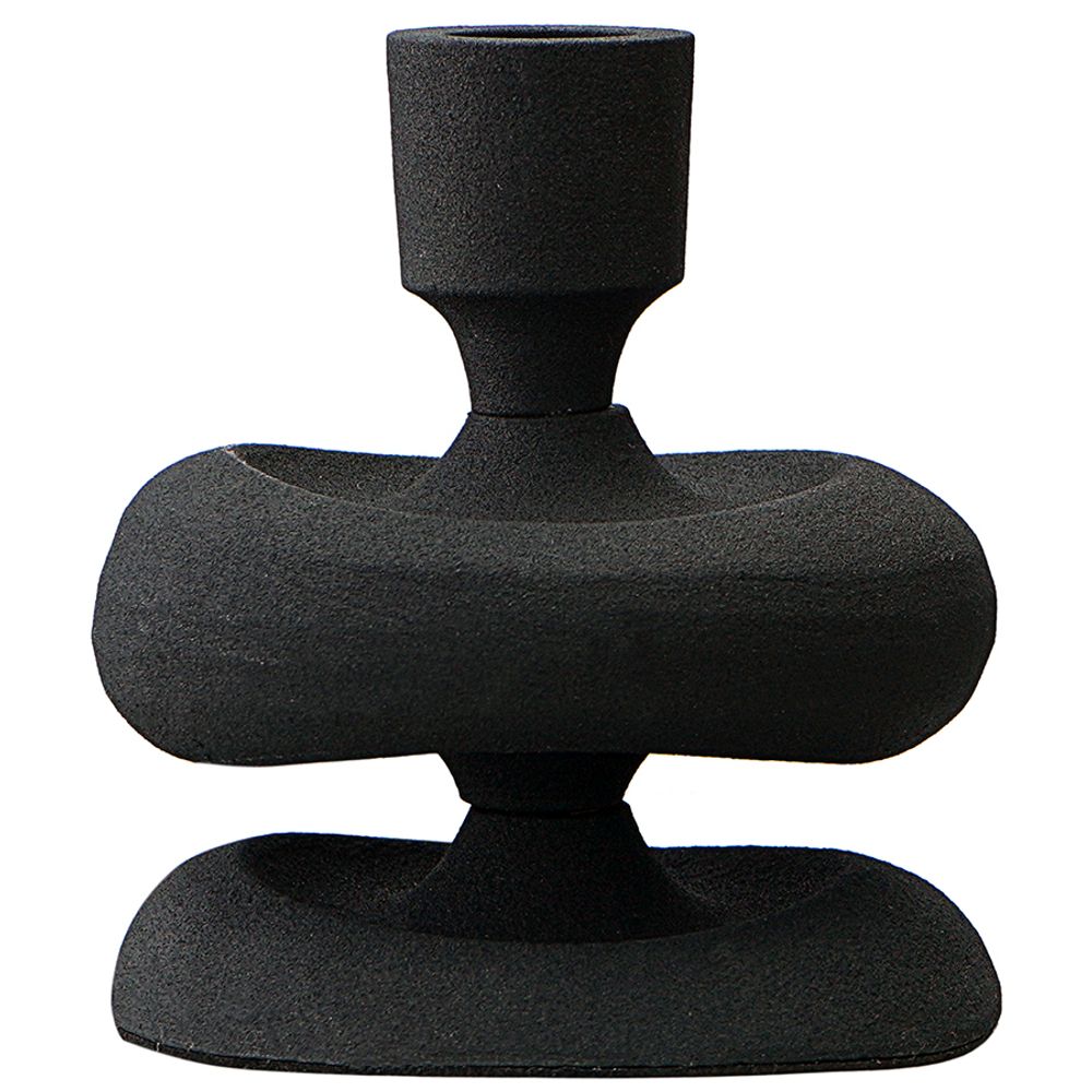 Подсвечник Vivlend, 12 см, черный