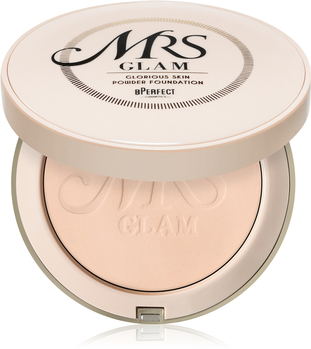 BPerfect Mrs Glam Glorious Skin - Пудра в компакте матирующая оттенок 01 Light Pink, 70 g