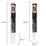 Маркер меловой "POP-ART" БЕЛЫЙ, 5 мм, сухостираемый, для гладких поверхностей, BRAUBERG, 151527