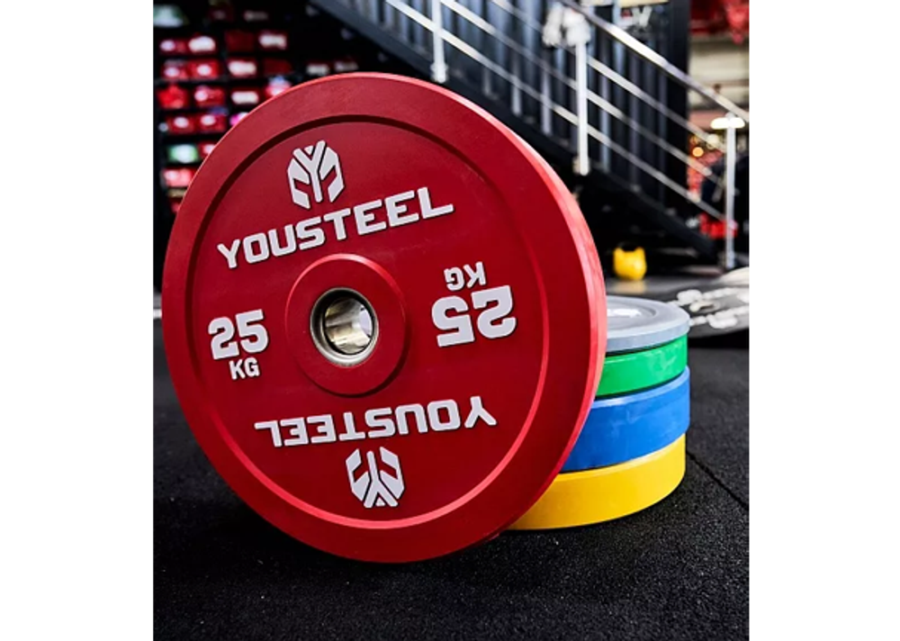 Диск EVO каучуковый 25 кг, красный