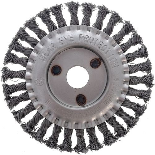 Щетка дисковая 150 мм/22мм для УШМ, проволока сталь крученая Yoko