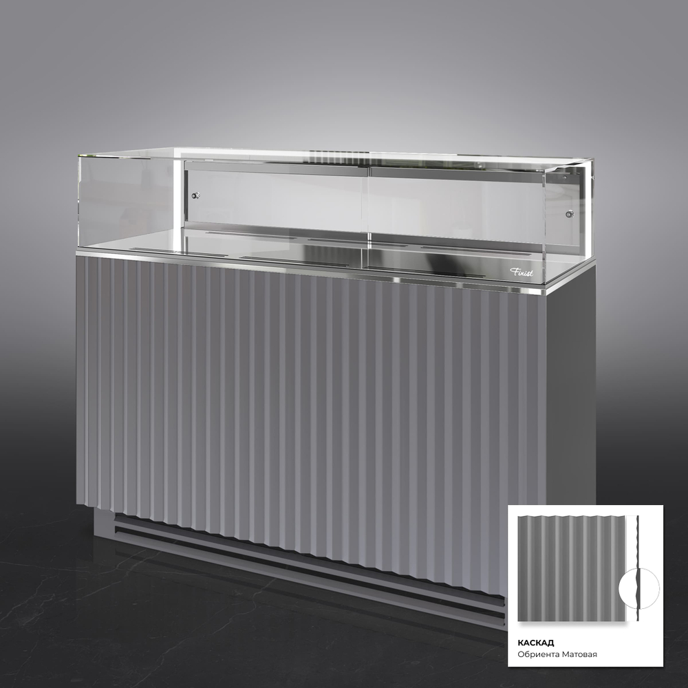 Кондитерская напольная холодильная витрина Finist GLASSIER 58 LUX