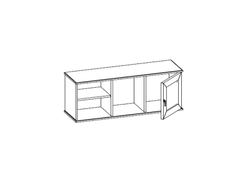 Полка навесная Оливия, дуб зеленый