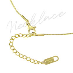 Цепочка женская тонкая на шею с подвеской, золото