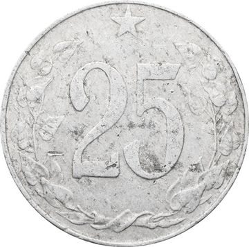 25 геллеров 1954 Чехословакия