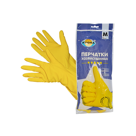 Перчатка латекс M прочные  AVIORA/120