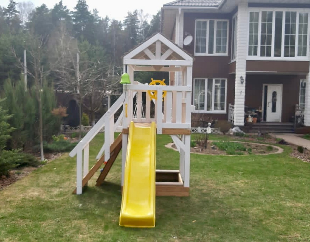 Детский домик с качелями "Прованс"