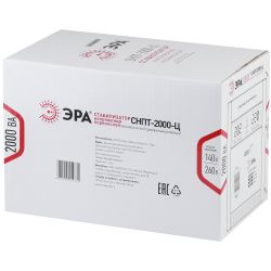 СНПТ-2000-Ц ЭРА Стабилизатор напряжения переносной, ц.д., 140-260В/220/В, 2000ВА | Переносные