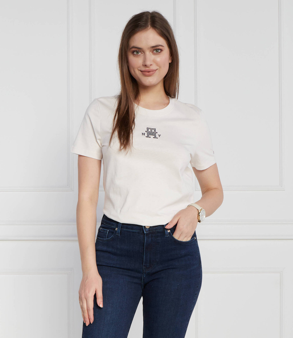 Футболка REG VARSITY IMD NY C-NK SS Tommy Hilfiger - белый(WW0WW38874)