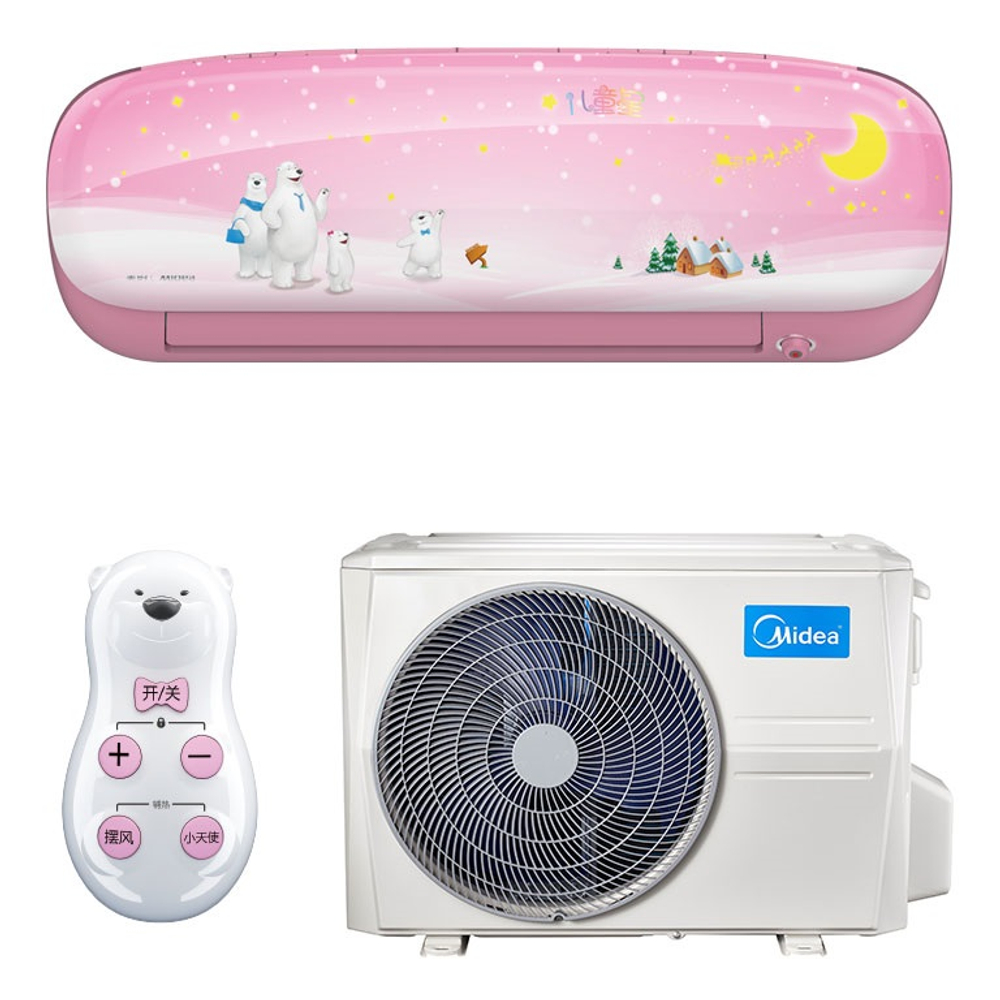 Сплит-система Midea Kids Star (розовая, для детской комнаты)