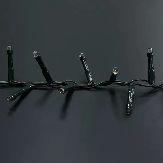 Светодиодная нить Snake Light 2000 холодных ламп, 40 м., 24В, 8 режимов, зеленый провод, для елки 260-300 см., Christmas DeLuxe (85746)