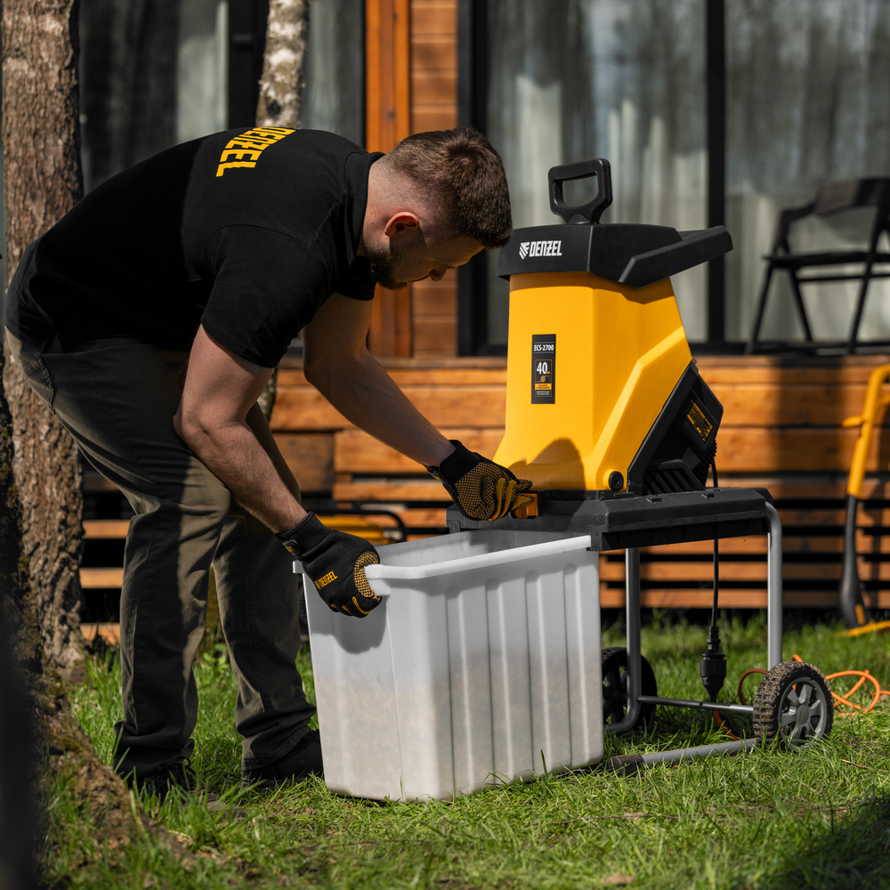 Измельчитель садовый электрический ECS-2700, 2700 Вт, 40 мм Denzel