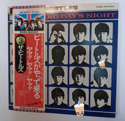 Винтажная виниловая пластинка LP The Beatles A Hard Days Night (Japan 1976) (Obi)