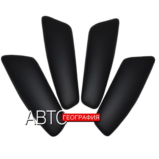 Мягкие накладки на ручки дверей Renault Kaptur (2016-наст. время) из экокожи