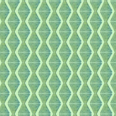 Акварельные геометричные зеленые волны