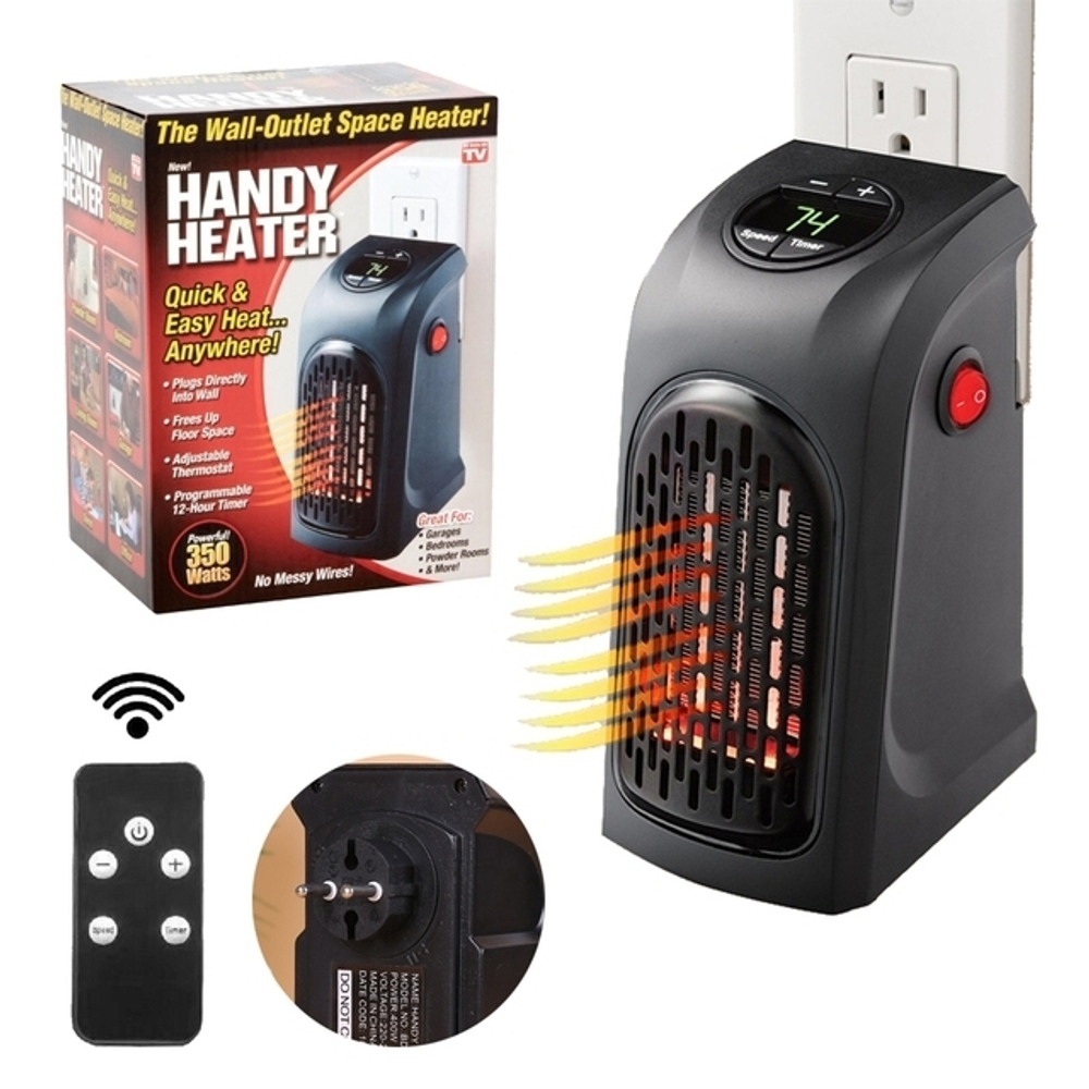 Портативный настенный обогреватель с пультом "Hendy Geater", 350w/ 400w