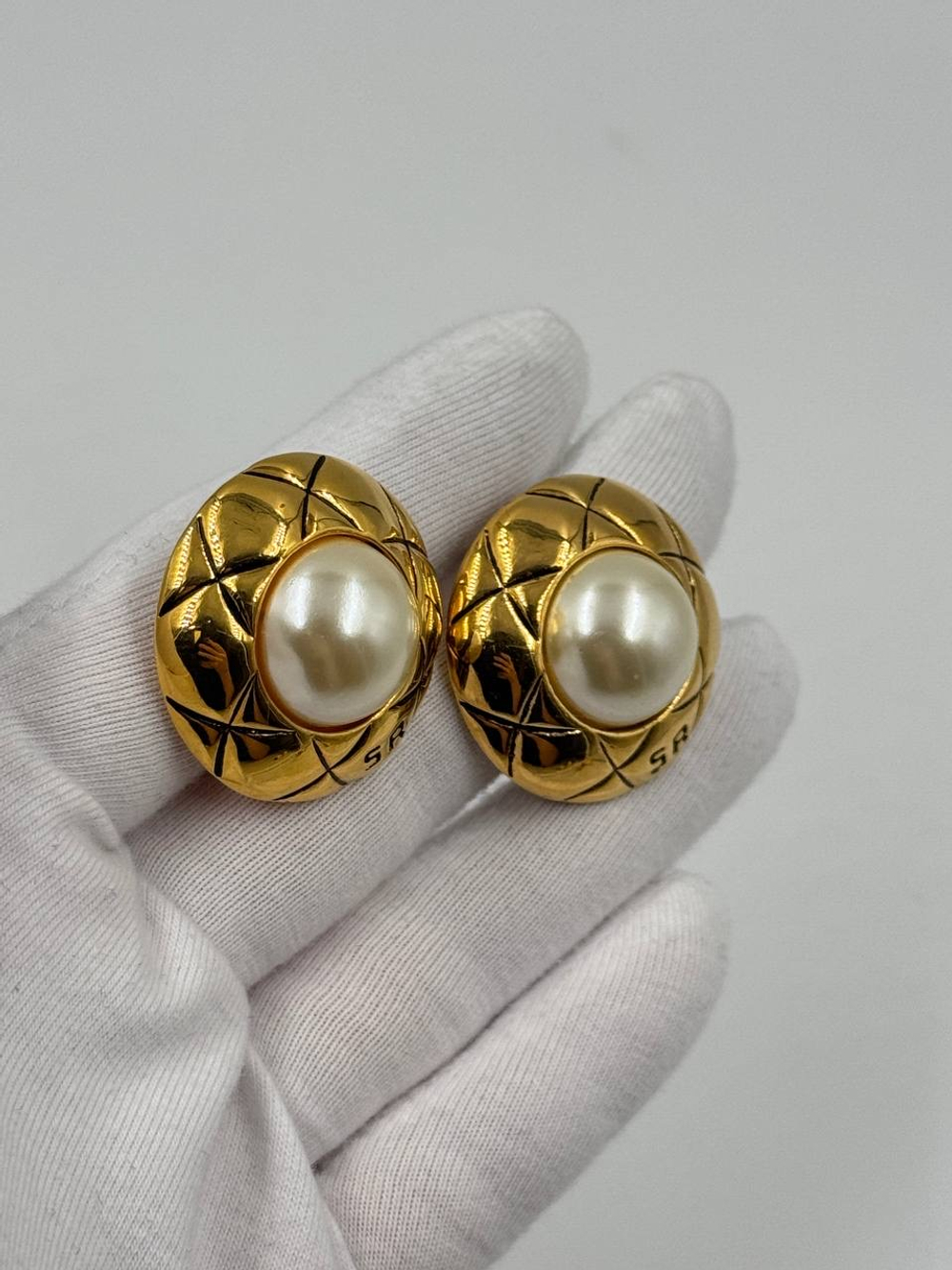 Клипсы с «жемчугом» Sonia Rykiel