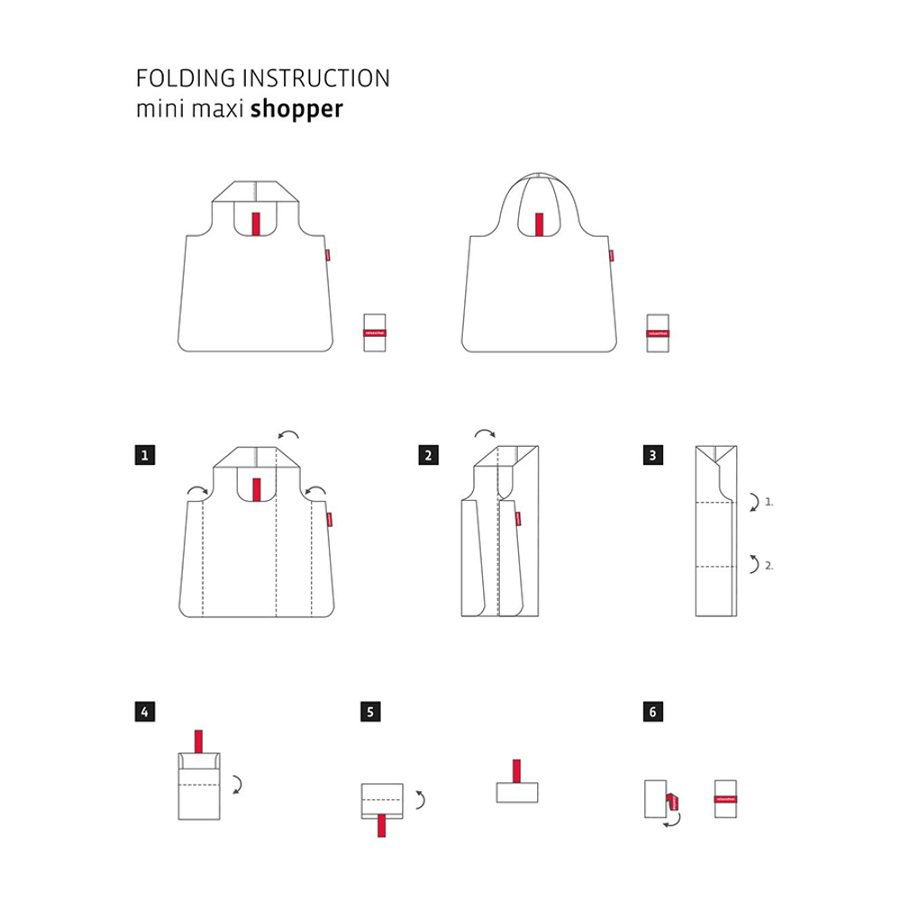 Сумка складная Mini maxi shopper bavaria rose Reisenthel