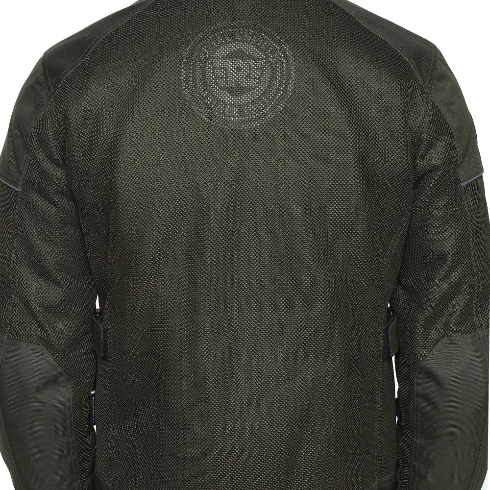 Куртка мужская текстильная Royal Enfield, цвет - оливковый, размер - L, арт. RRGJKM000039 (JKSS20R02OLIVE)