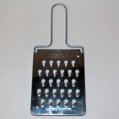 Терка плоская овощная 8,5х20см белая жесть КП01.000.01