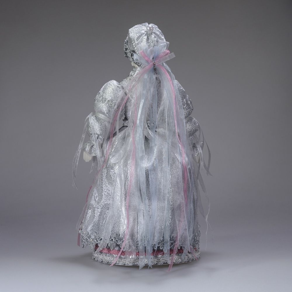 Интерьерная кукла Снегурочка серебряная большая