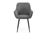 Стул на металлокаркасе Woodville Флюид темно-серый (zd 995), черный