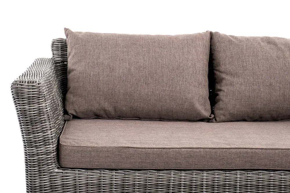 "Капучино Cингл" лаунж-зона из искусственного ротанга, цвет графит