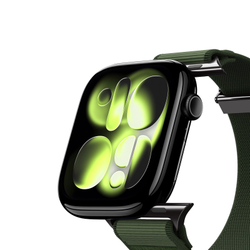 Ремешок зеленого цвета с магнитной фиксацией для смарт часов Apple Watch размером 42, 44, 45, 46, 49MM, серия Strap (YM Series) от Dux Ducis