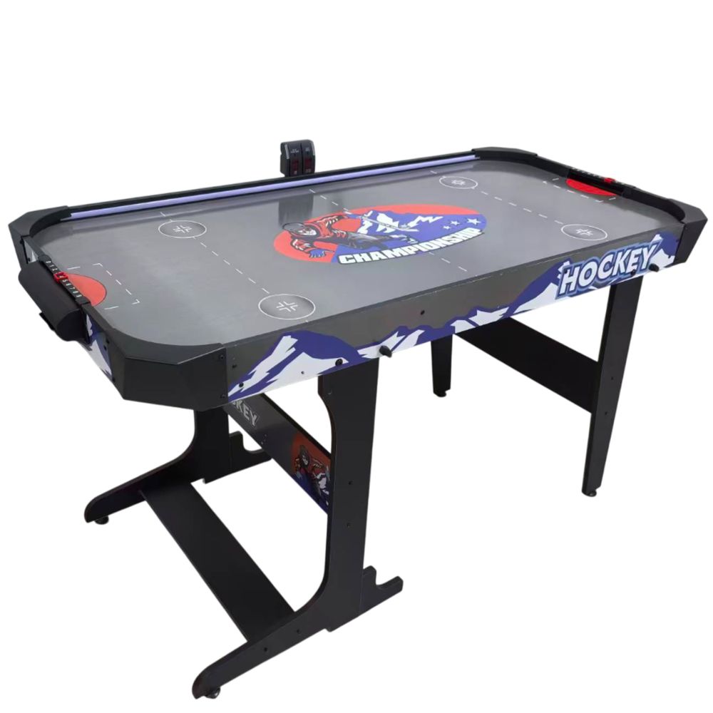 Игровой стол – аэрохоккей с подсветкой DFC Championship 53&amp;quot; 135 х 65 см, складной, черный