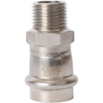 ROMMER Переходник с НР 22x1/2" из нержавеющей стали прессовой