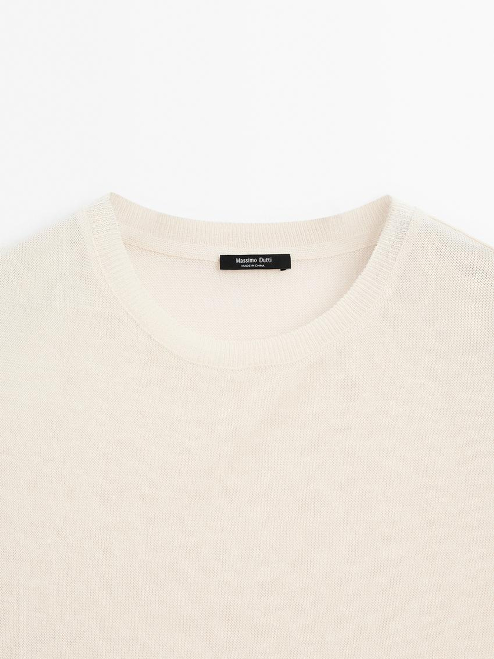 Massimo Dutti Легкая футболка без рукавов, светло-желтый