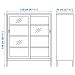Офисный шкаф - IKEA IDÅSEN/IDASEN, темно-серый, 120х45х140 см, ИДОСЕН ИКЕА