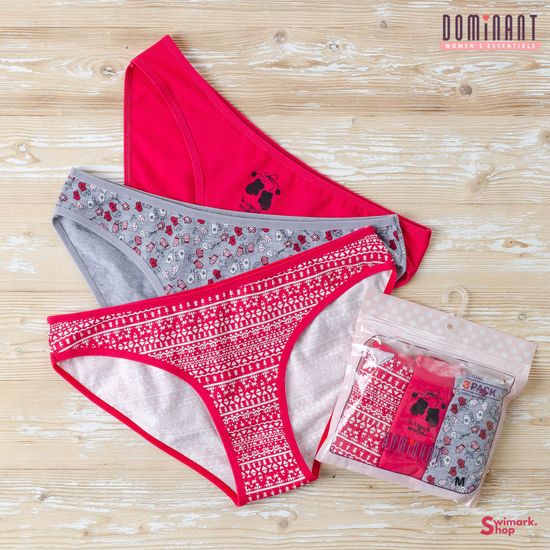 Трусики женские DOMINANT 35000-169, BIKINI, 3 шт. в уп.