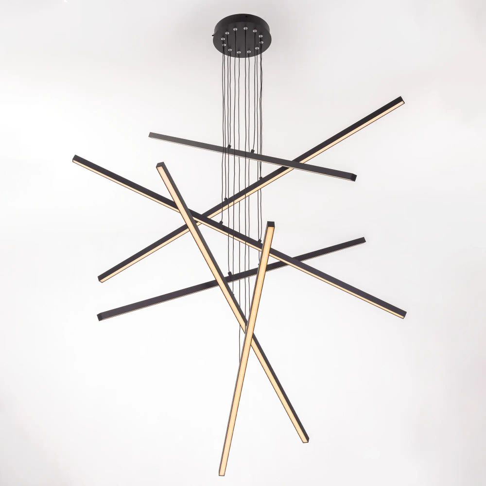 Citilux Стиг CL203261 LED Люстра подвесная с пультом Чёрная