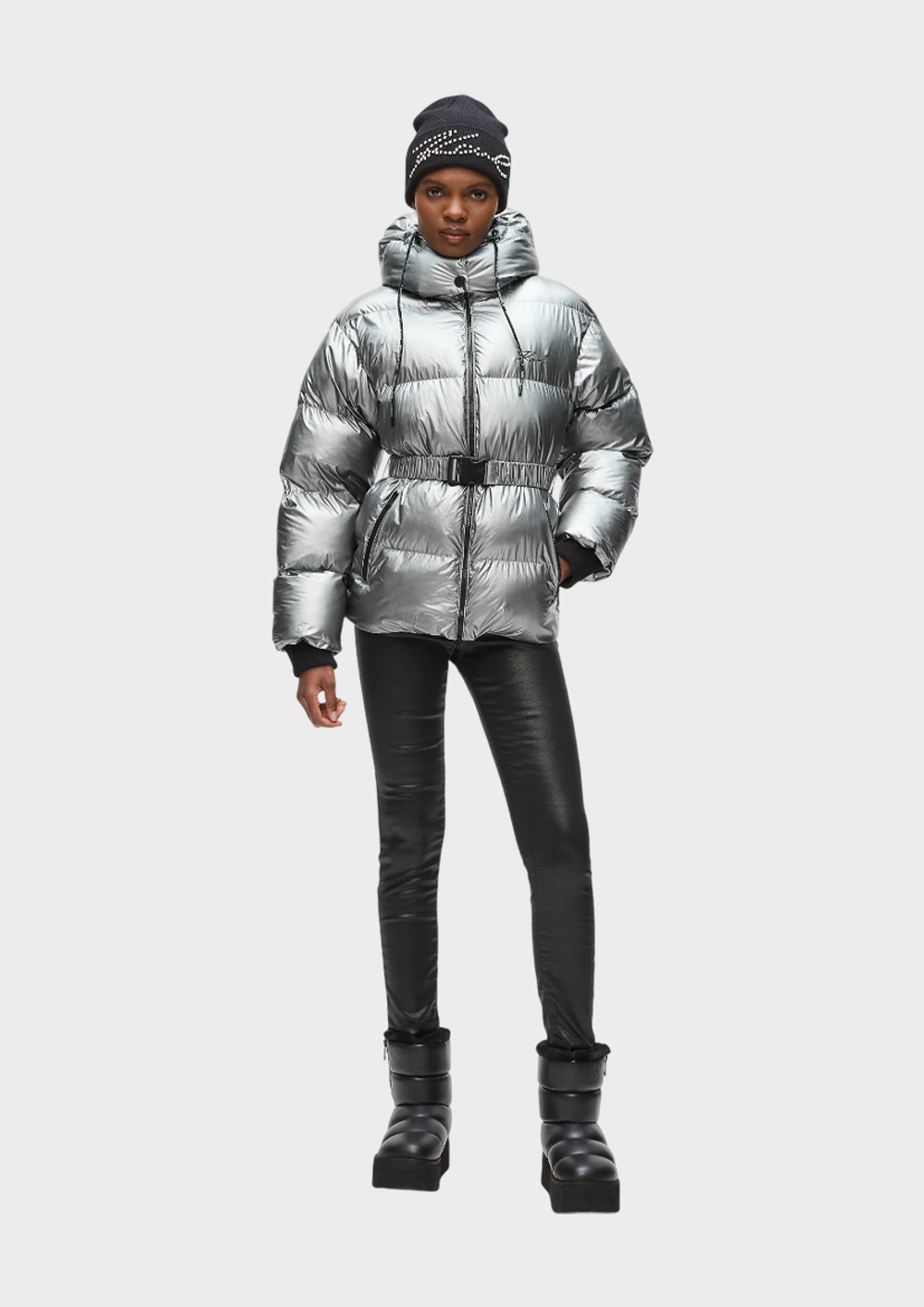 Куртка KARL LAGERFELD Metallic Puffer