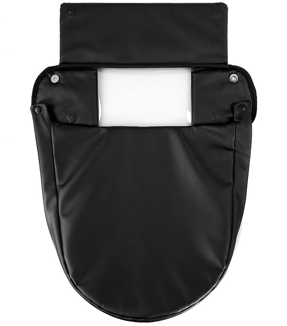 Детская коляска Roan Esso 2025 Кожа 3 в 1 с автокреслом Tutis Elo Lux Black ESSK/210/1 Black /Black/руч.Тем.коричневый