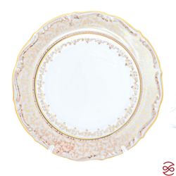 Блюдо круглое Repast Бежевый лист Мария-тереза 33 см