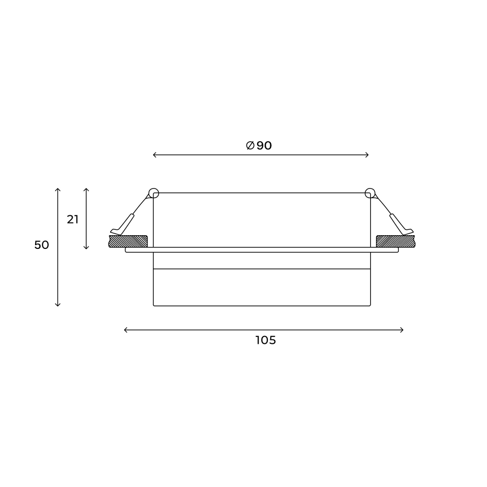 Встраиваемый светильник Hesby Lighting Nimbus HSBL_0130