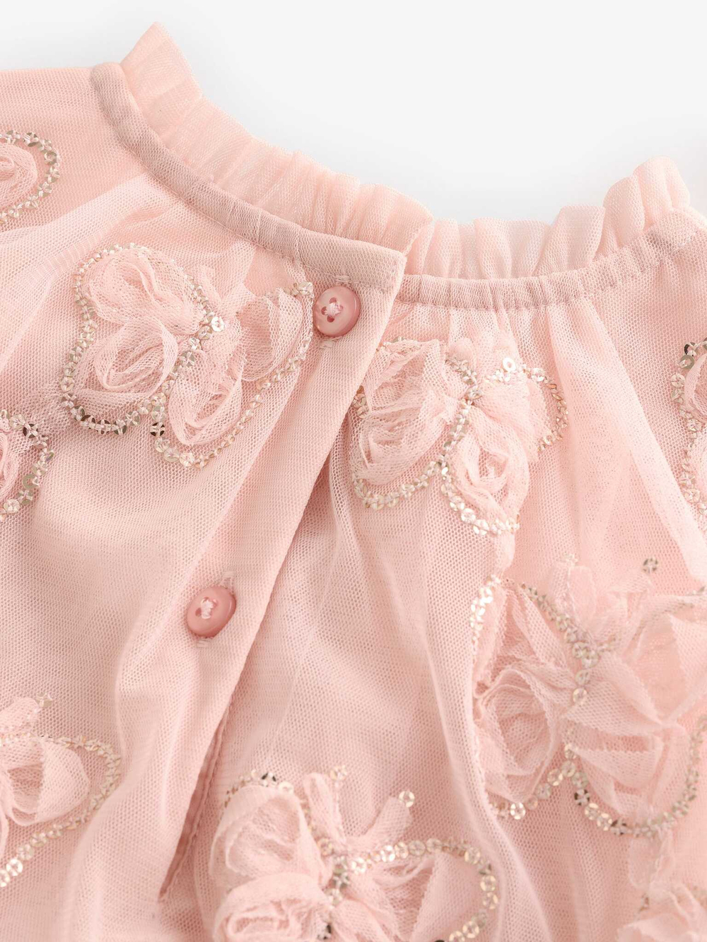 Платье для девочки Next B41-774, Персиковый