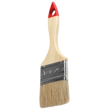 Кисть плоская STAYER "UNIVERSAL-STANDARD", натуральная щетина, деревянная ручка 63мм