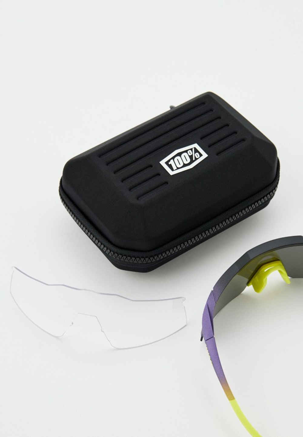 Спортивные очки с диоптриями 100% Speedcraft SL / Matte Metallic Digital Brights / Smoke Lens OS