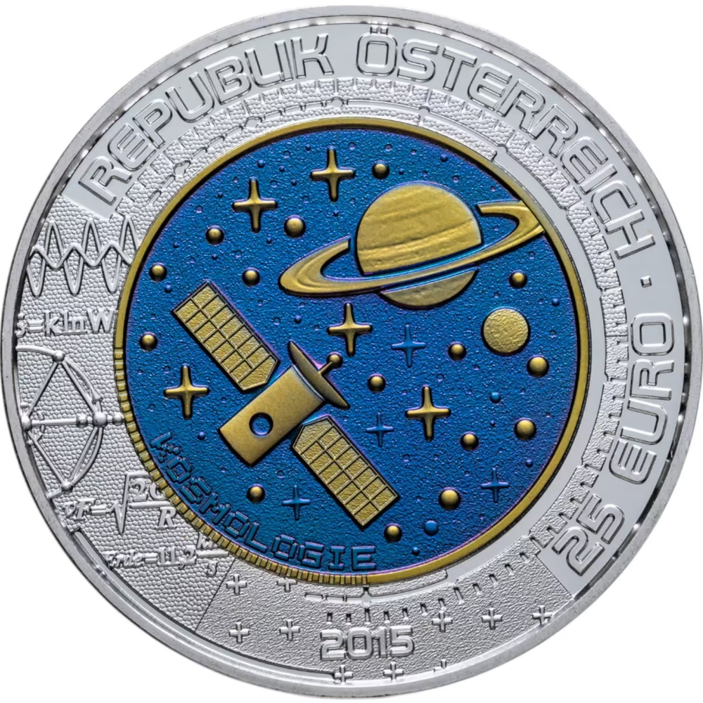 АВСТРИЯ, 2015, 25 ЕВРО [БИМЕТАЛЛ: СЕРЕБРО + НИОБИЙ]