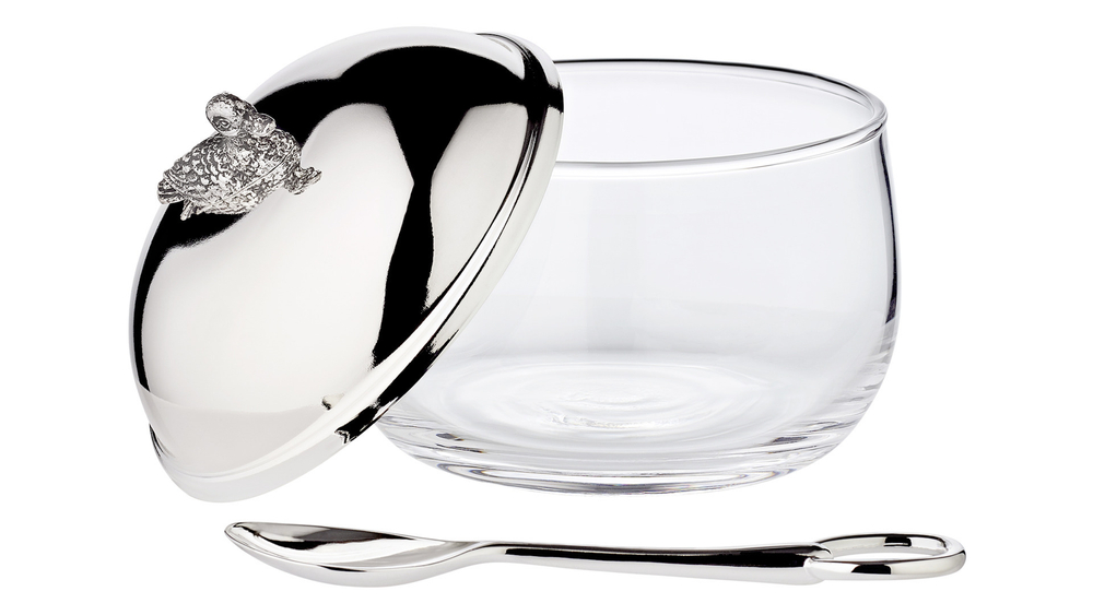 Банка для меда с ложкой 320г Edzard Уточка