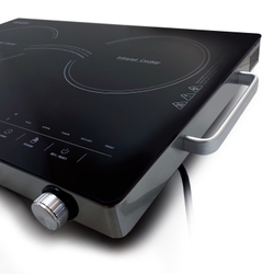 Настольная плитка стеклокерамическая инфракрасная HCC-257 2 конф., 2000+2000вт