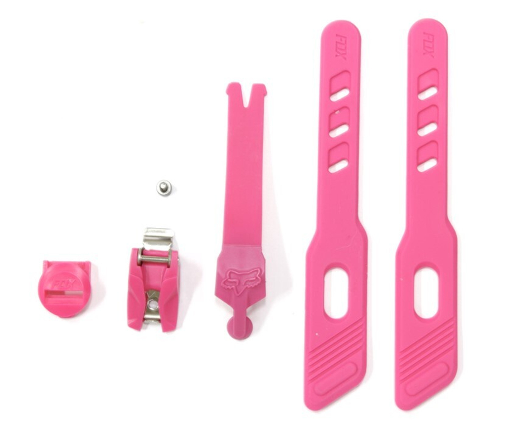Стрепы к мотоботам Fox Comp Women Strap/Pass/Buckle Kit  (Black/Pink, OS, 2024 (25243-285-OS))