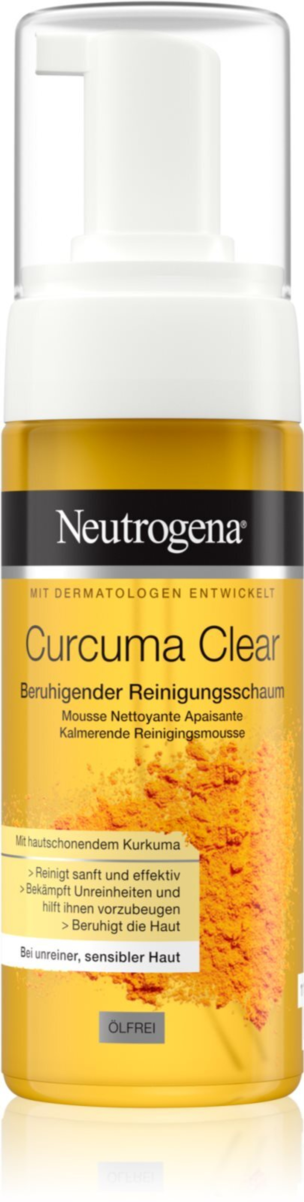Neutrogena Curcuma Clear - очищающая пена /   150  ml  / GTIN 3574661546827