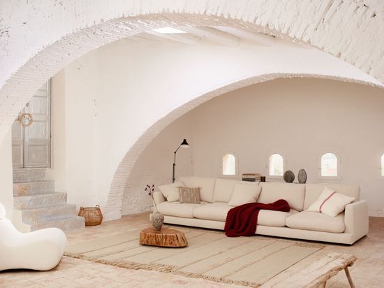 Gala 4-местный диван с правым шезлонгом бежевый 300 см